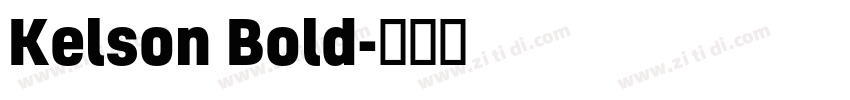 Kelson Bold字体转换